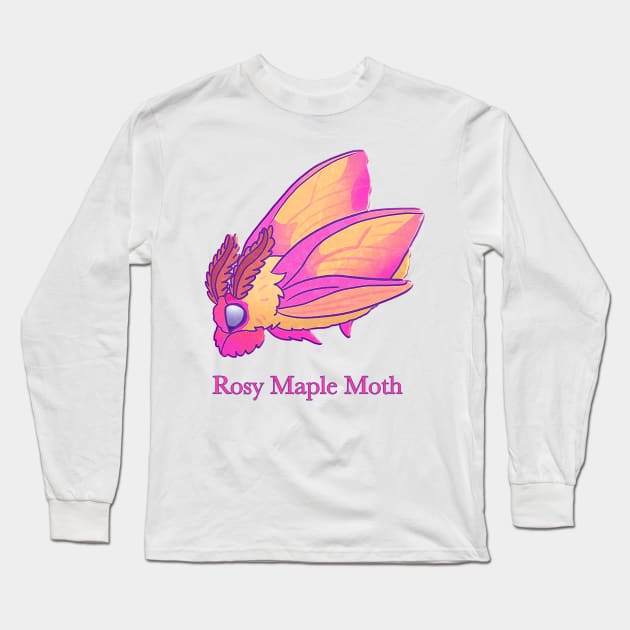 Rosy Maple Moth Long Sleeve T-Shirt by Angsty-angst